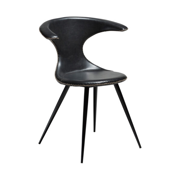 Dan-Form Flair-tuoli, musta keinonahka