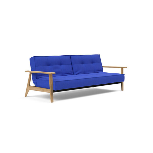 Innovation Living Splitback Frej -vuodesohva, sininen 512 Elegance Ultramarine, tammirunko