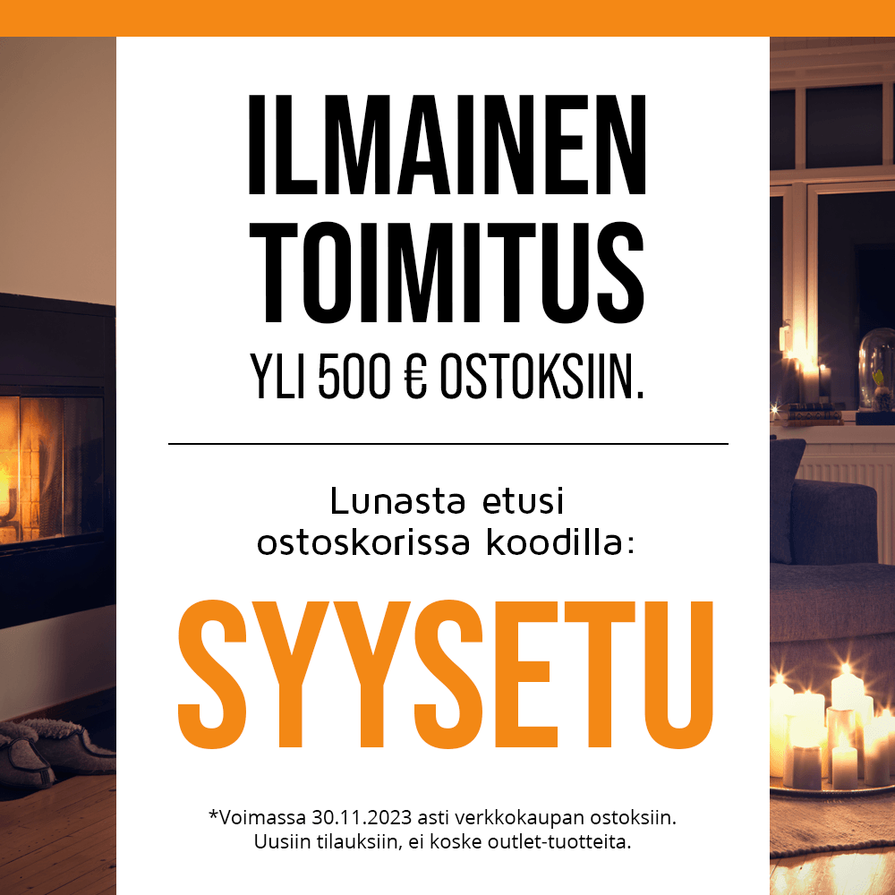Ilmainen toimitus koodilla SYYSETU
