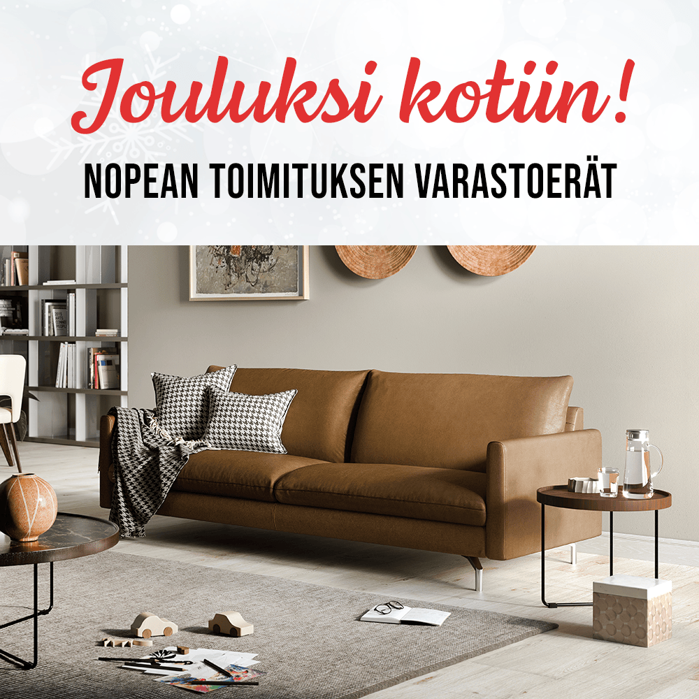 Jouluksi kotiin! Nopean toimituksen varastoeriä. Natuzzi Premura